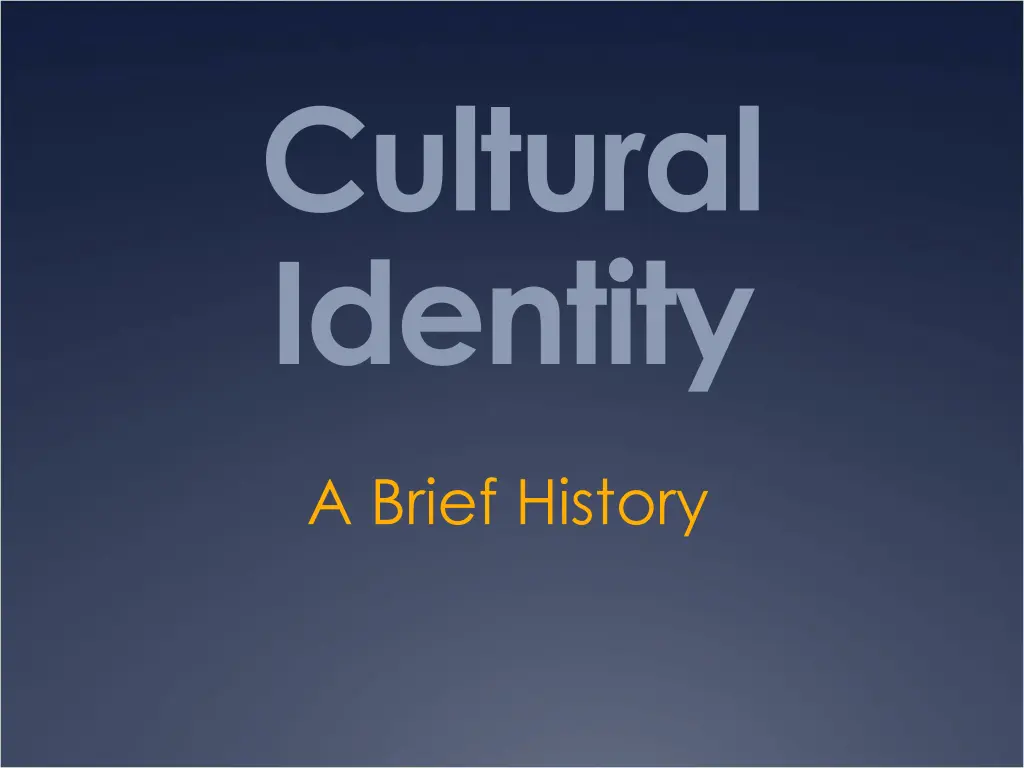 cultural identity 7