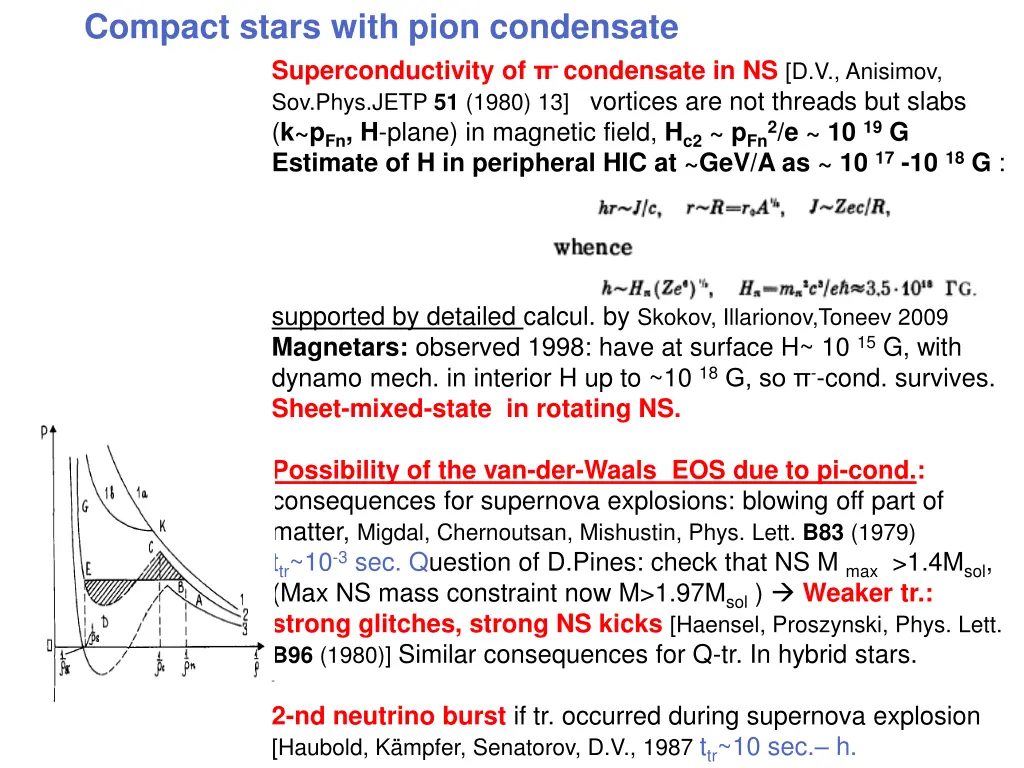 compact stars with pion condensate