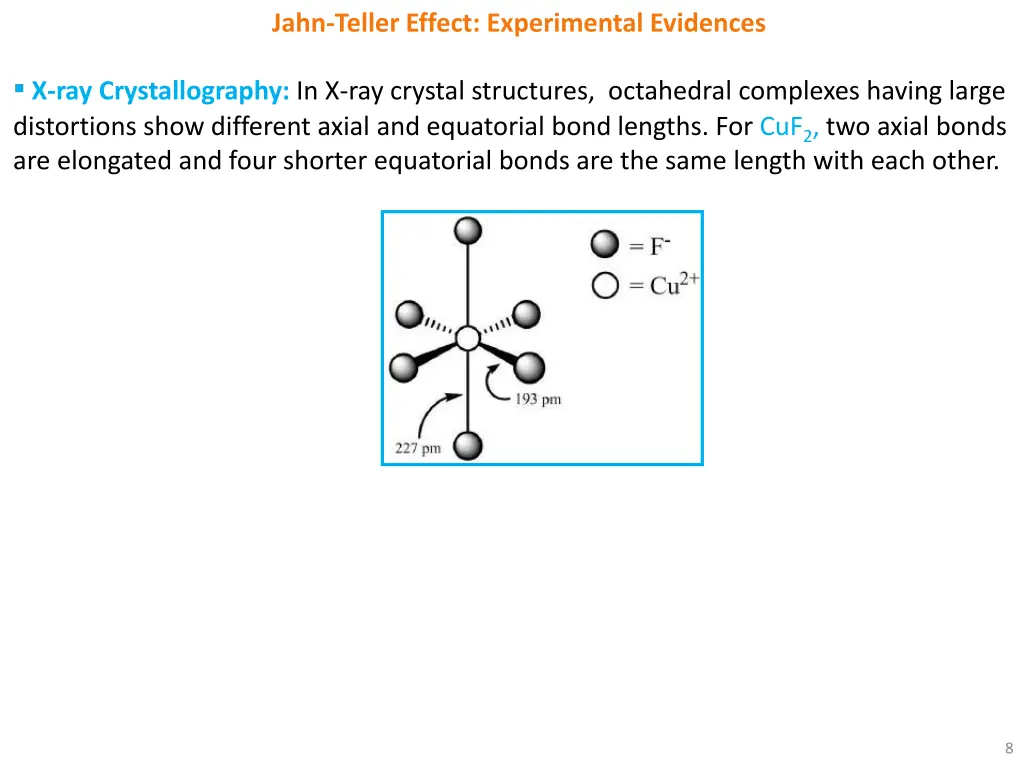 jahn teller effect experimental evidences