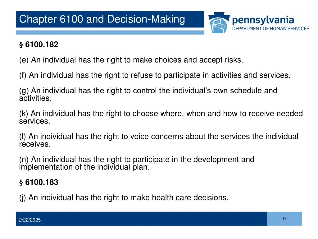 chapter 6100 and decision making 2