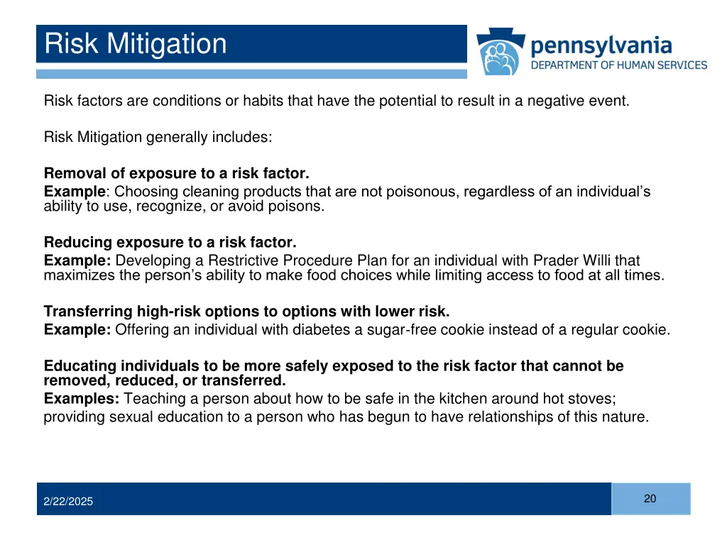 risk mitigation