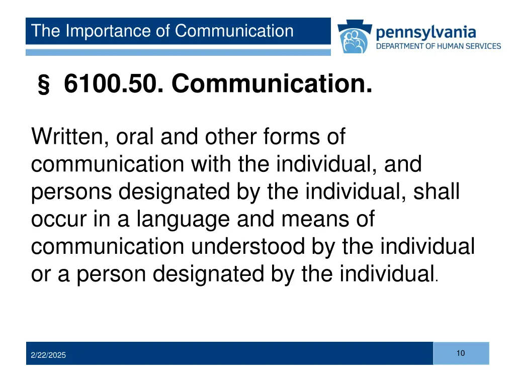 the importance of communication