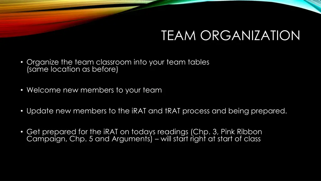 team organization