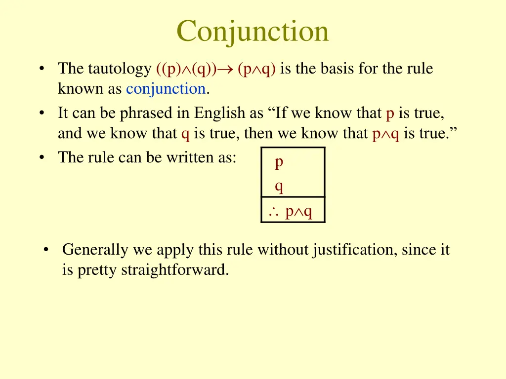conjunction