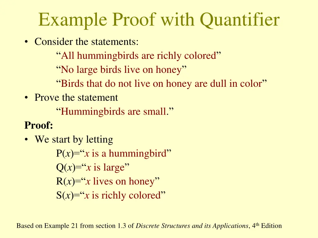 example proof with quantifier