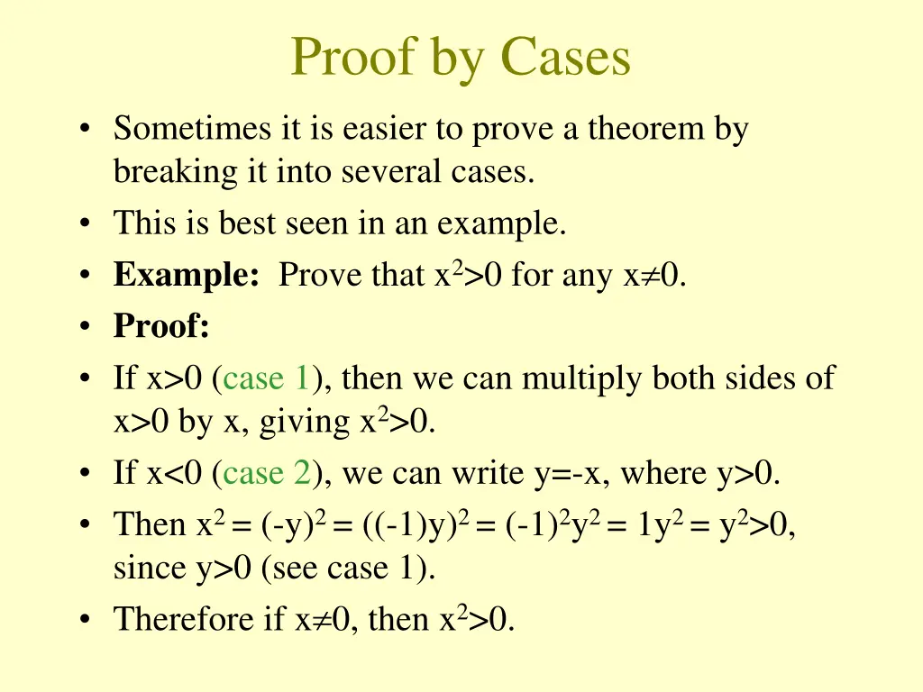 proof by cases