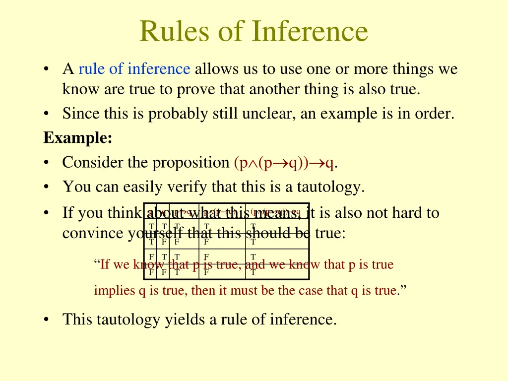 rules of inference