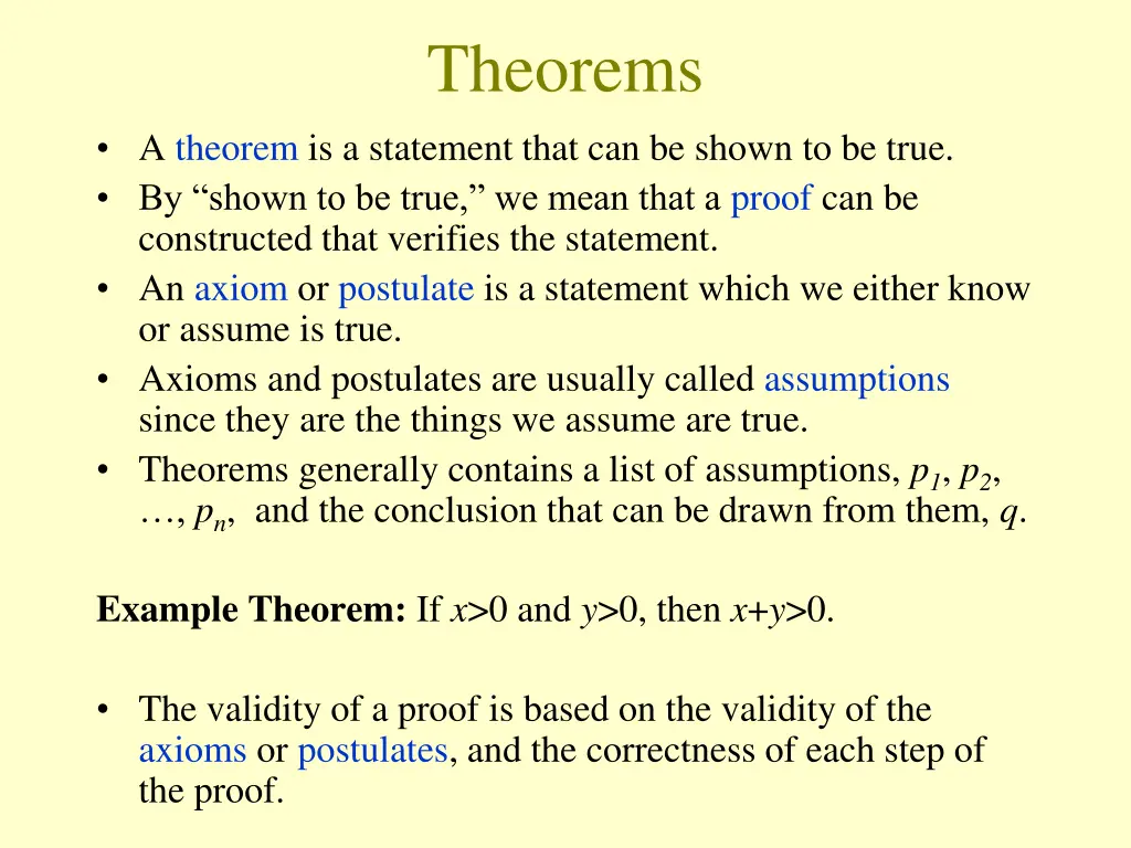 theorems
