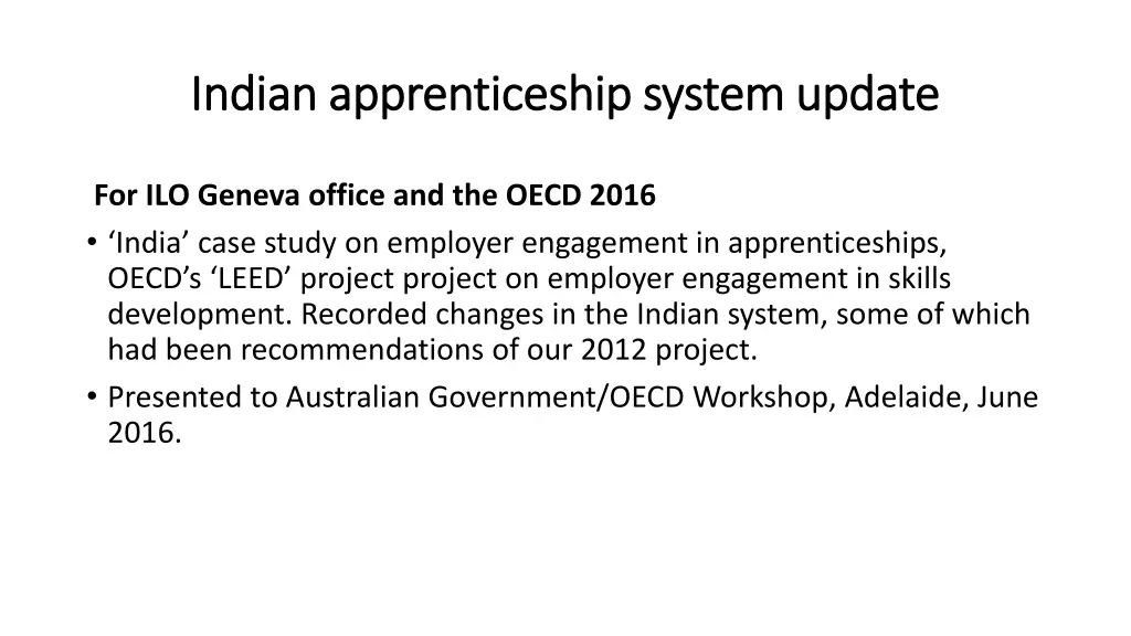 indian apprenticeship system update indian