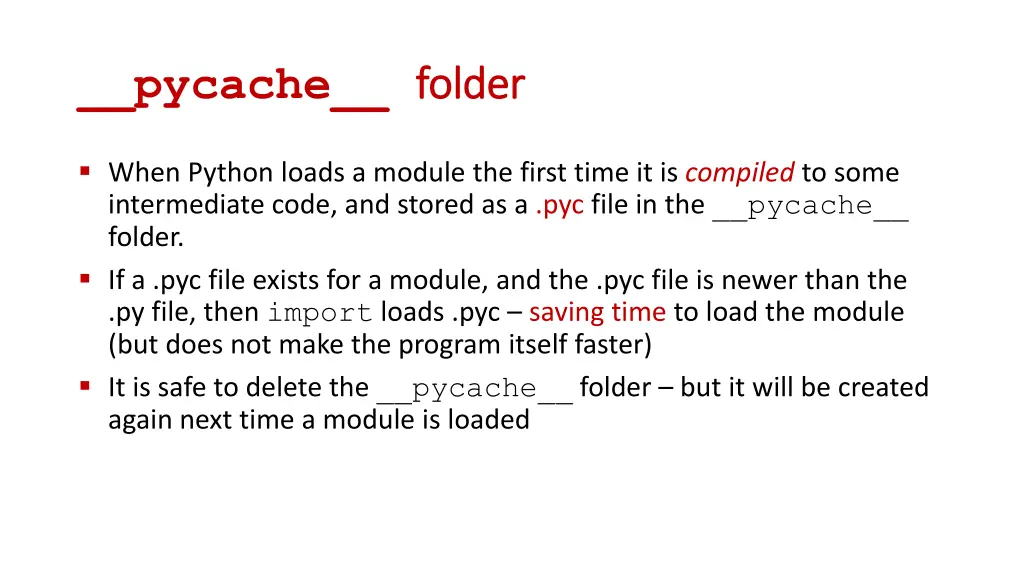 pycache folder