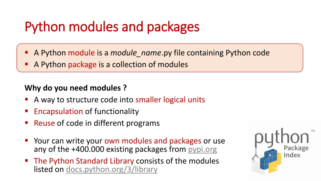 python python modules modules and