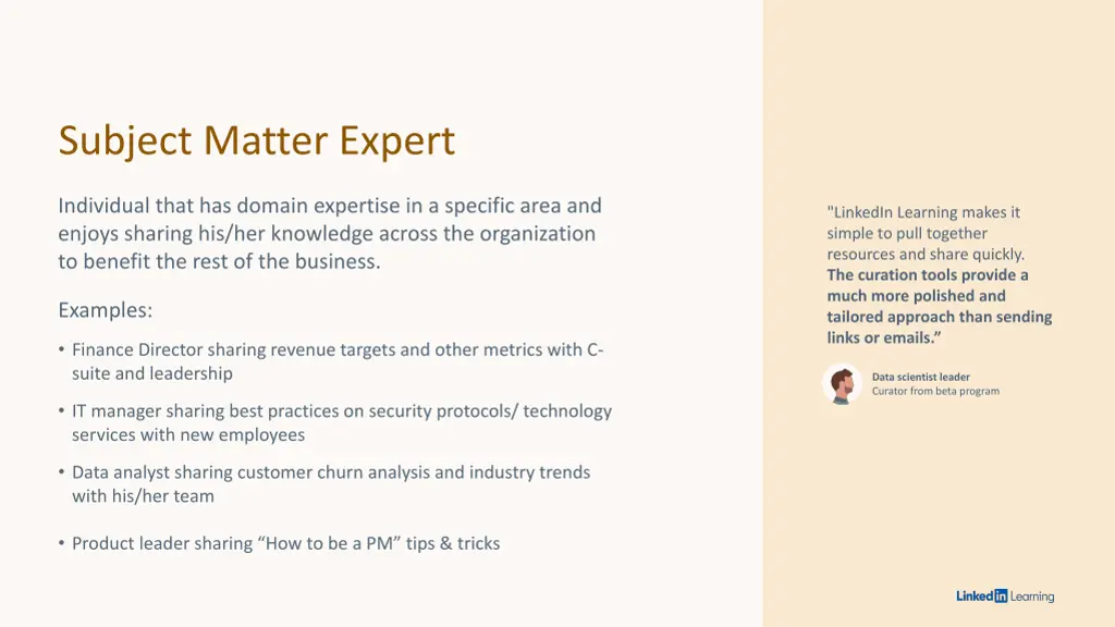 subject matter expert