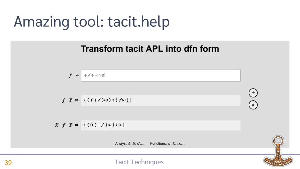amazing tool tacit help