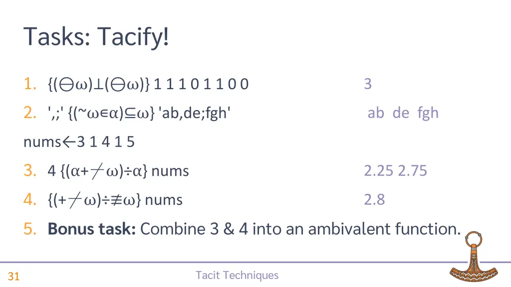 tasks tacify 2