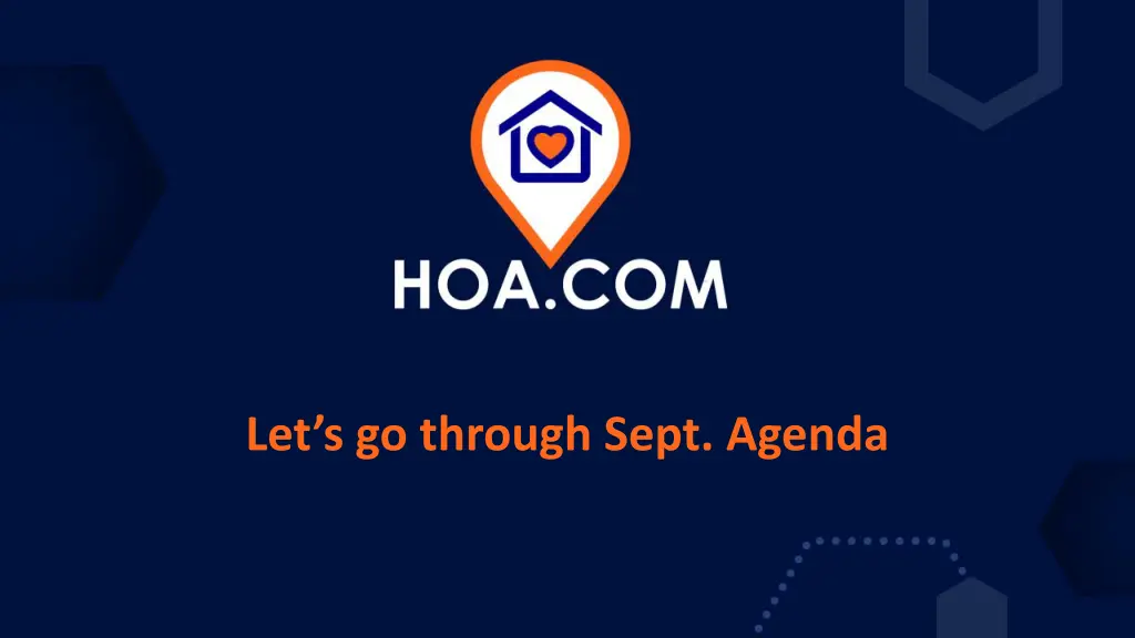 let s go through sept agenda