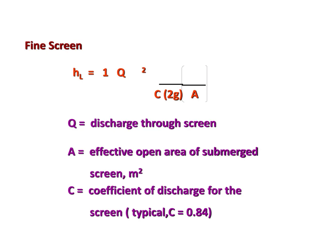 fine screen
