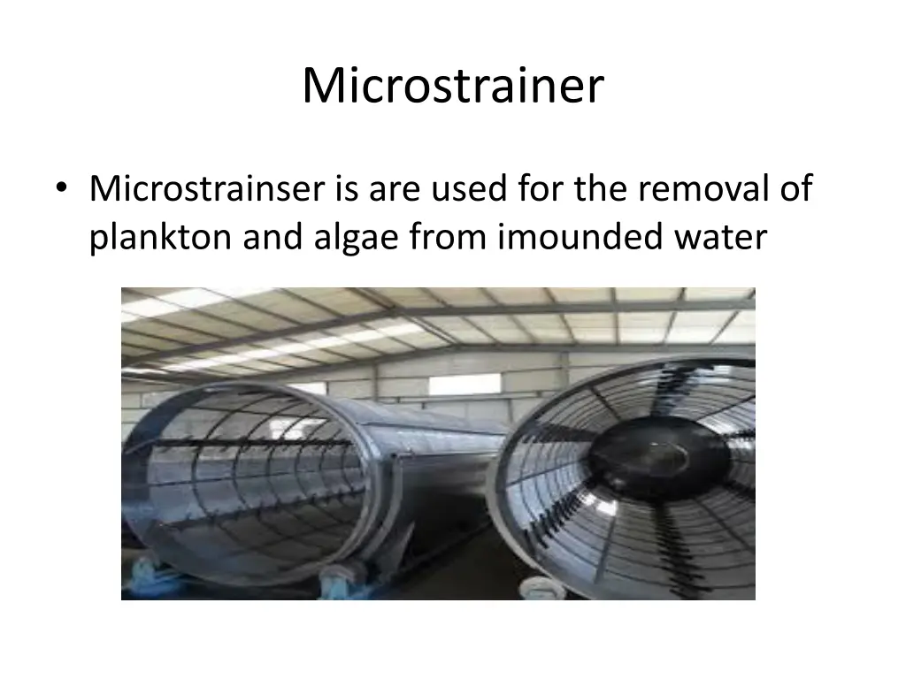 microstrainer
