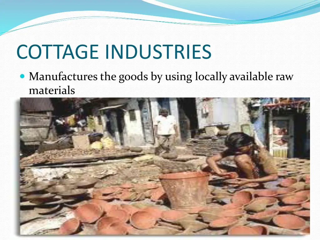 cottage industries