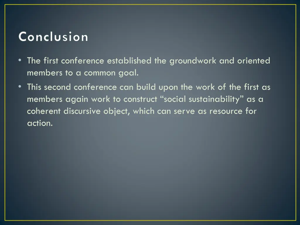 conclusion 1