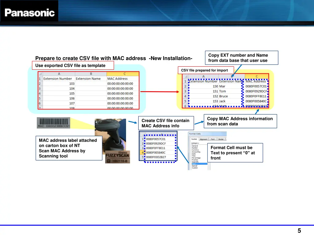 how to program nt registration by csv 3
