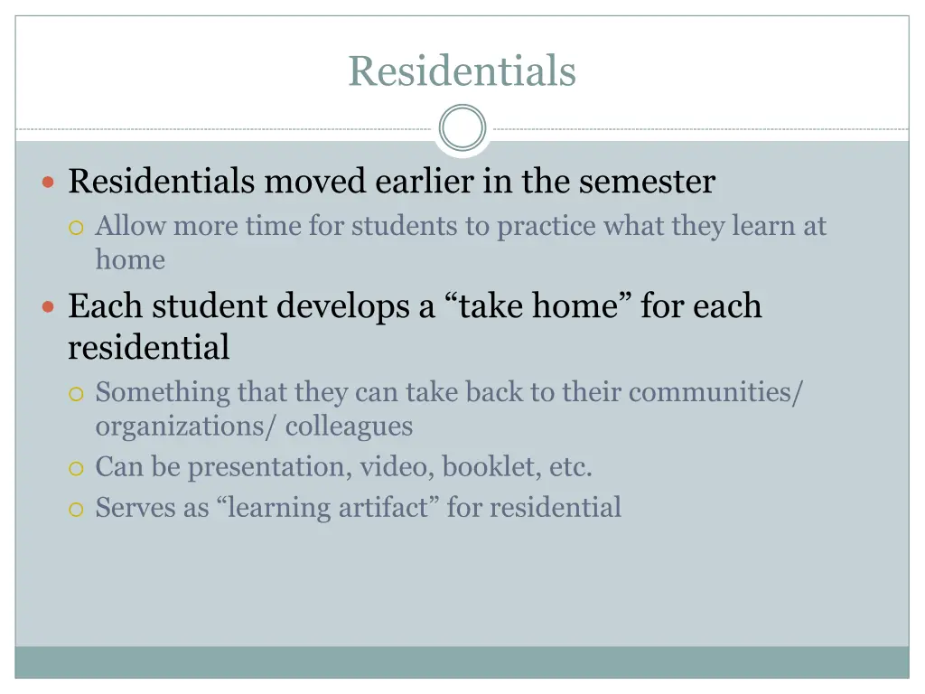 residentials 1