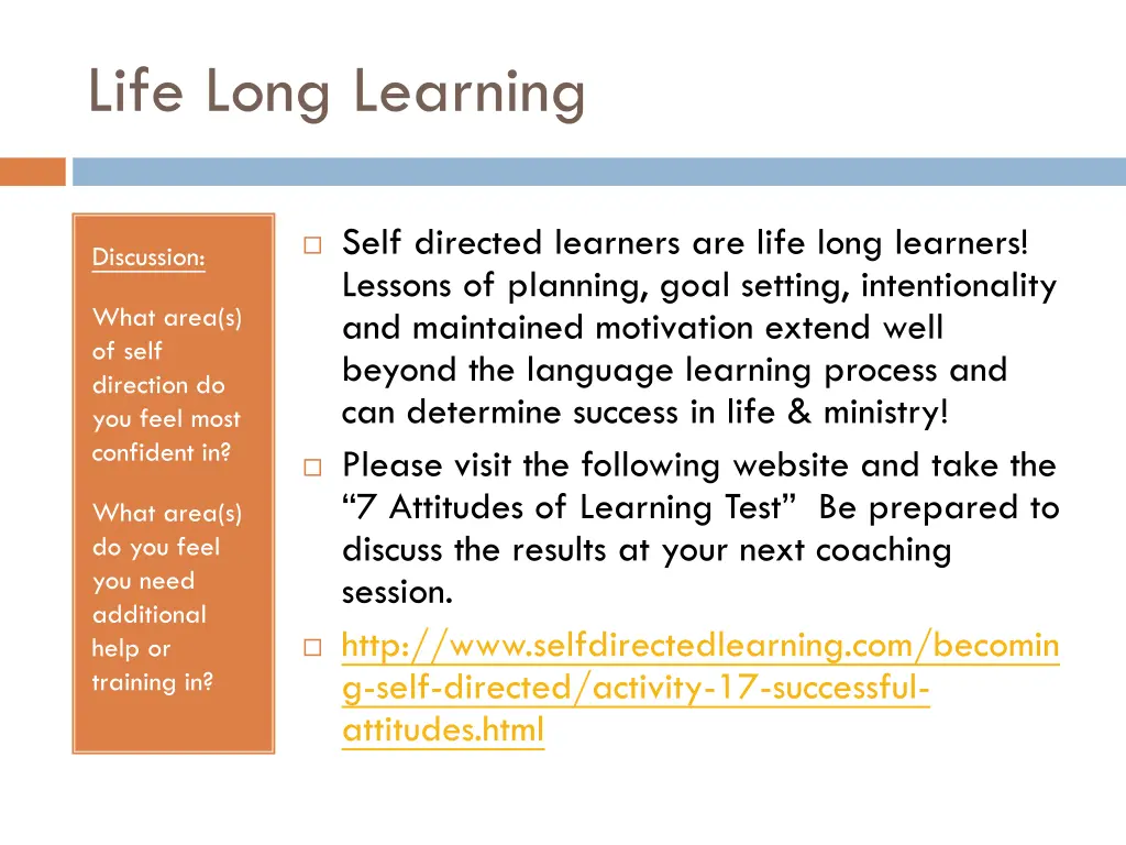 life long learning