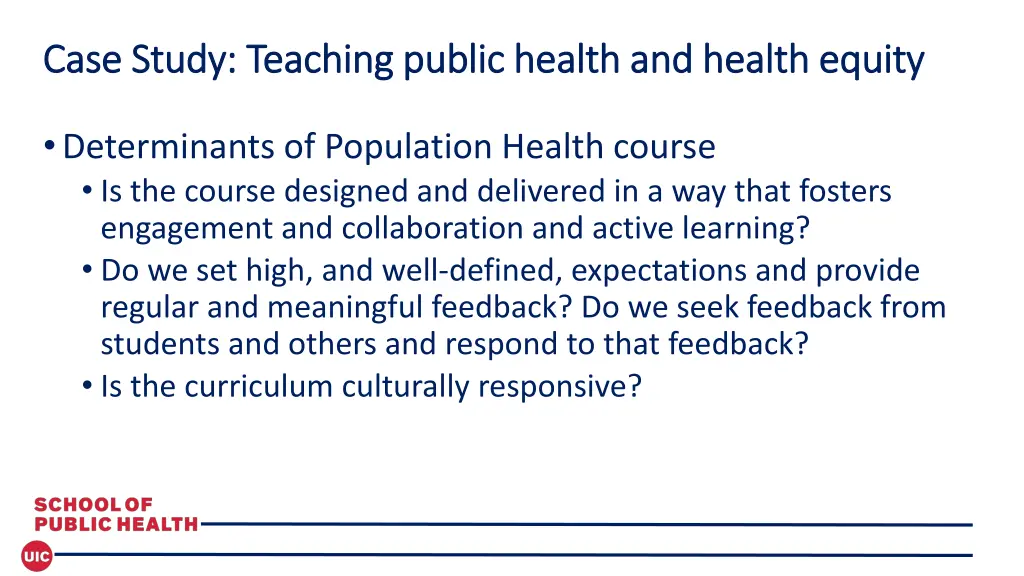 case study teaching public health and health