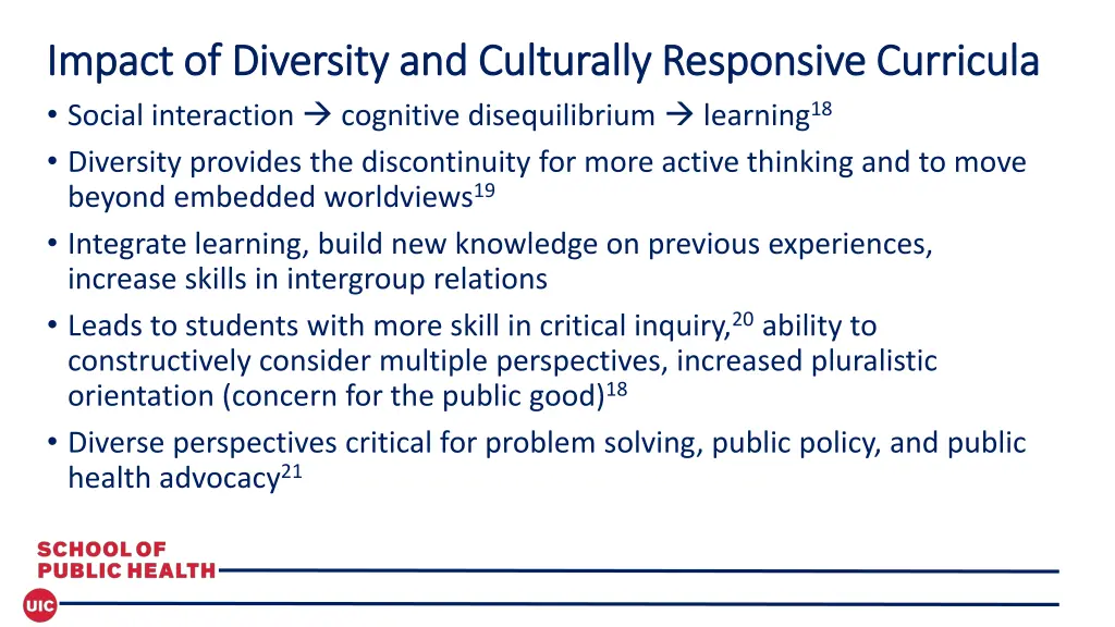 impact of diversity and culturally responsive