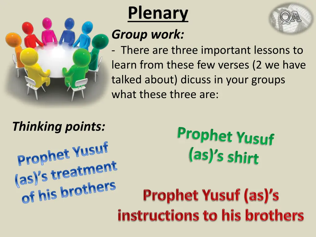 plenary group work there are three important