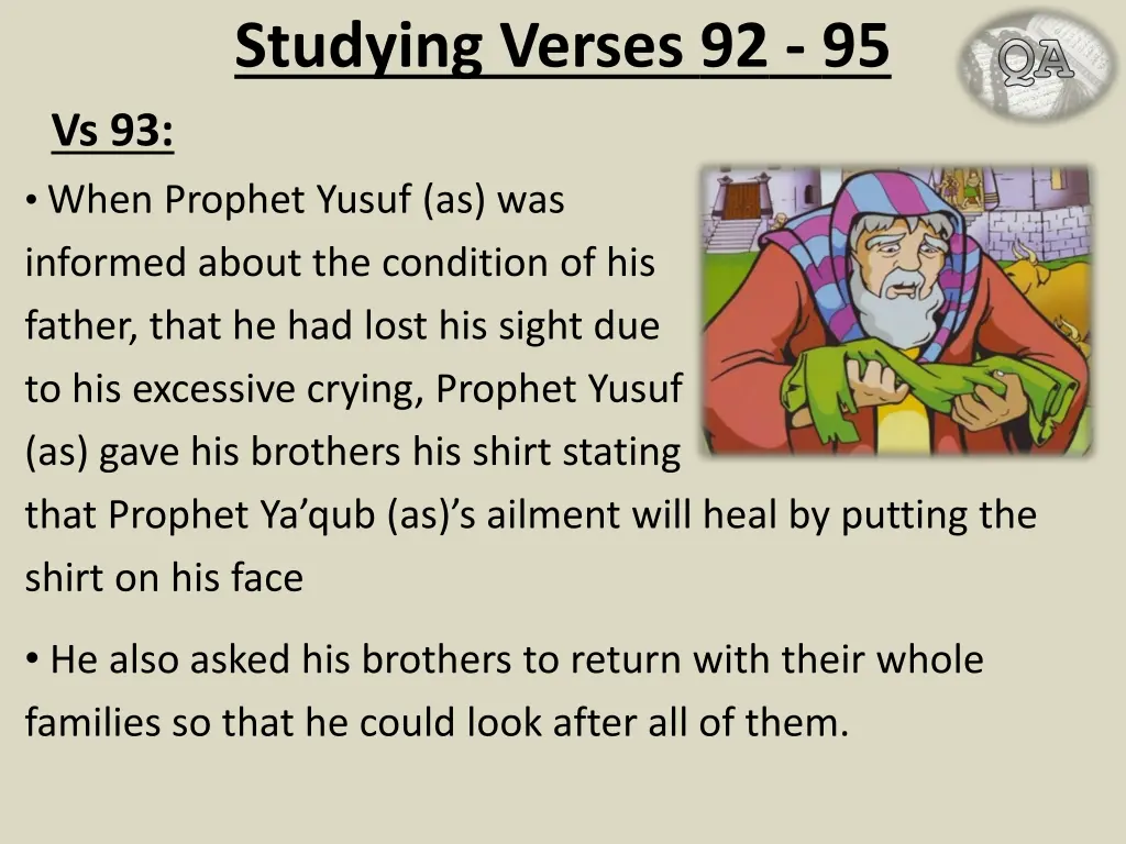 studying verses 92 95 1