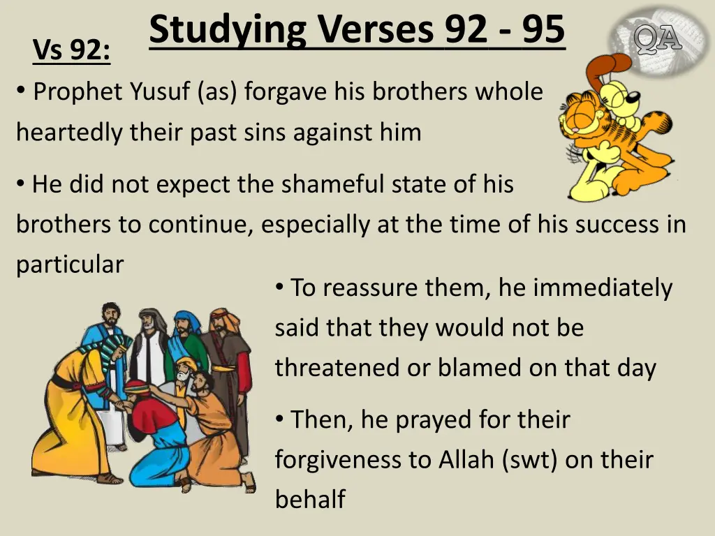 studying verses 92 95