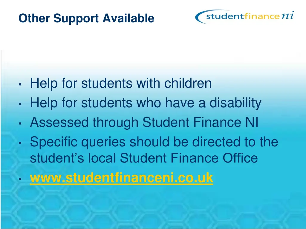 other support available