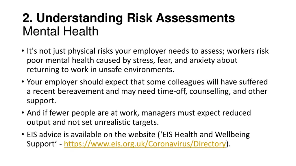 2 understanding risk assessments mental health