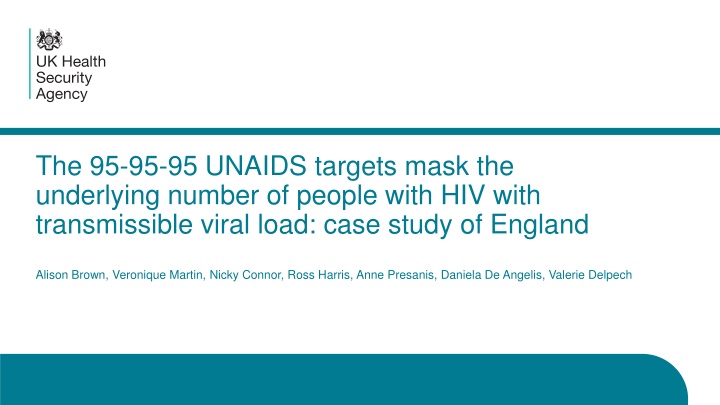 the 95 95 95 unaids targets mask the underlying