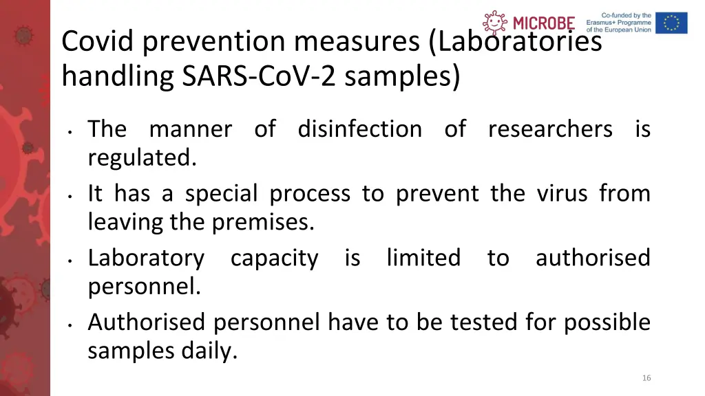 covid prevention measures laboratories handling 1