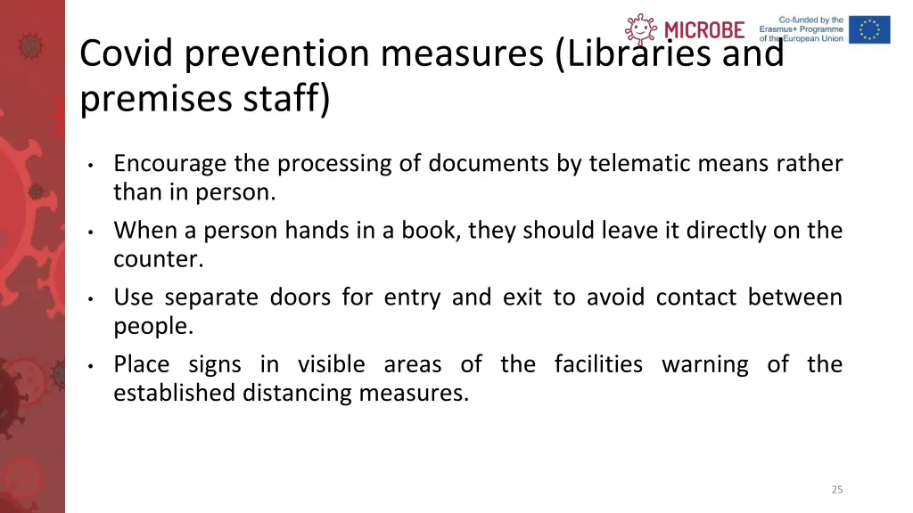 covid prevention measures libraries and premises 1
