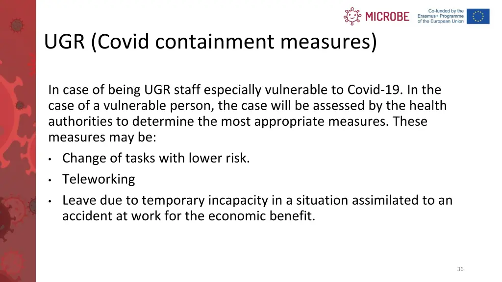 ugr covid containment measures 2