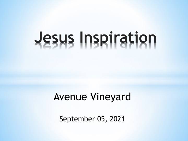 jesus inspiration