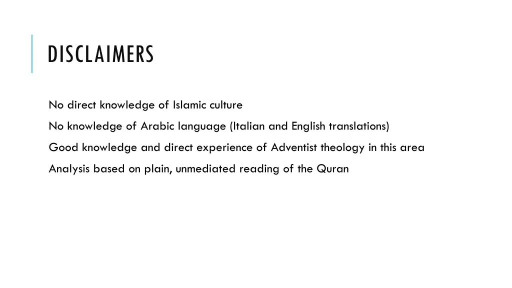 disclaimers