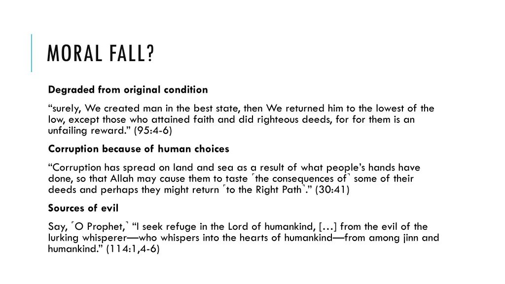 moral fall