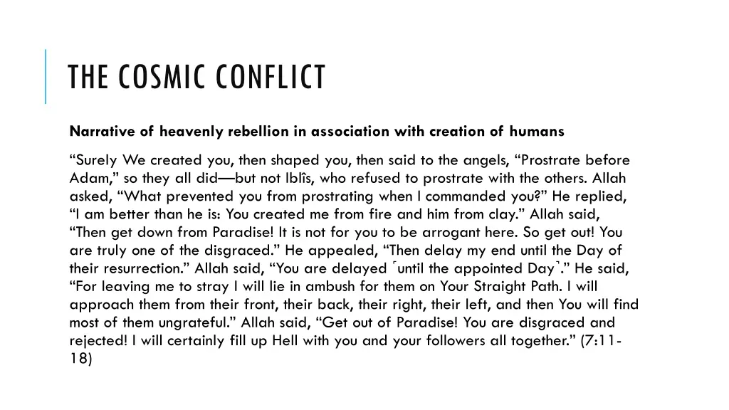 the cosmic conflict 1