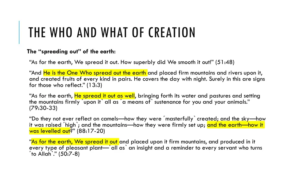 the who and what of creation 4