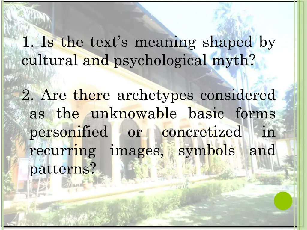 1 is the text s meaning shaped by cultural