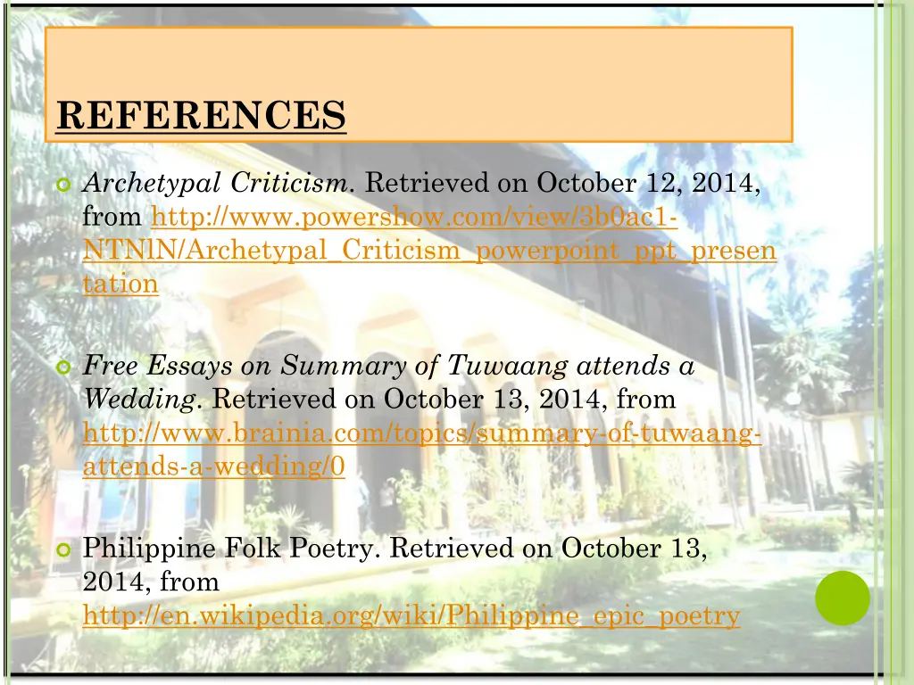references