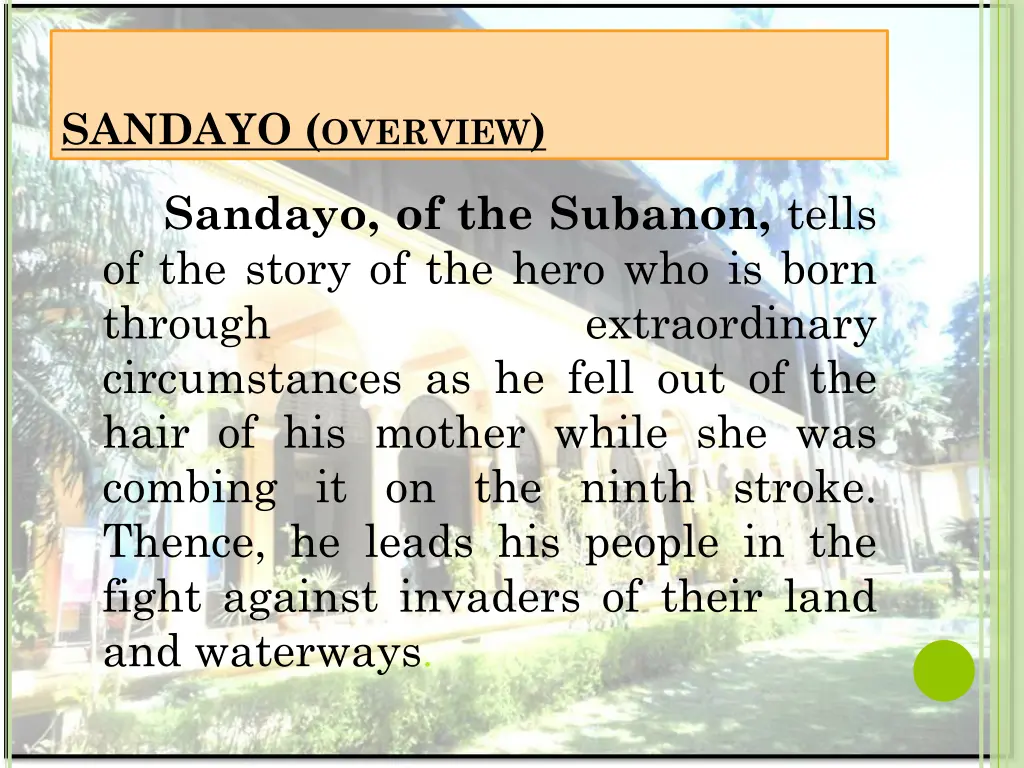 sandayo overview