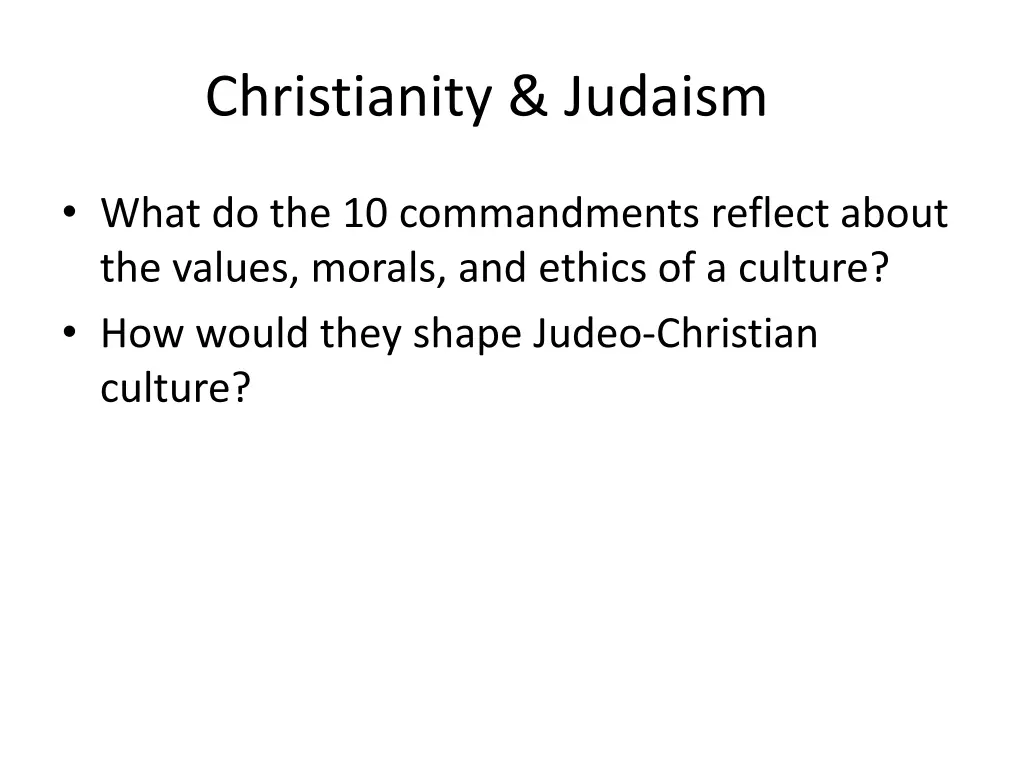 christianity judaism 1