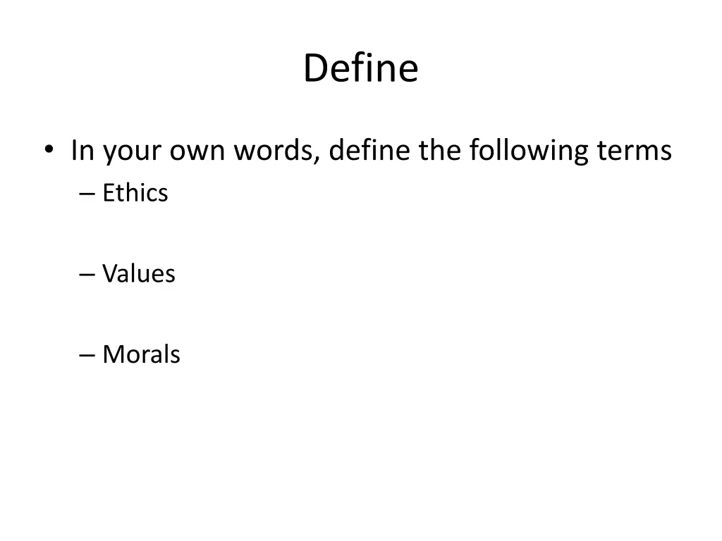 define