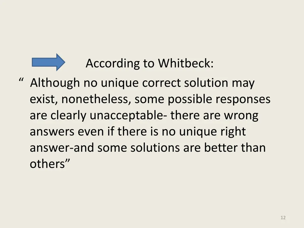 according to whitbeck