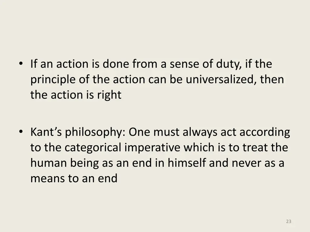 if an action is done from a sense of duty