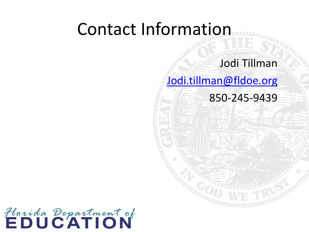 contact information